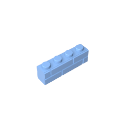 GDS-632 - Brick Special 1 x 4 with Masonry Brick Profile