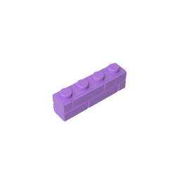 GDS-632 - Brick Special 1 x 4 with Masonry Brick Profile