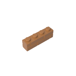 GDS-632 - Brick Special 1 x 4 with Masonry Brick Profile