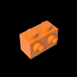 GDS-634 - Brick Special 1 x 2 with 2 Studs on 1 Side