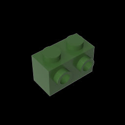 GDS-634 - Brick Special 1 x 2 with 2 Studs on 1 Side