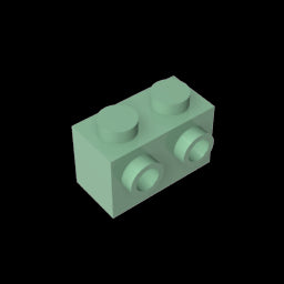 GDS-634 - Brick Special 1 x 2 with 2 Studs on 1 Side