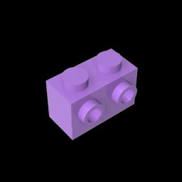GDS-634 - Brick Special 1 x 2 with 2 Studs on 1 Side