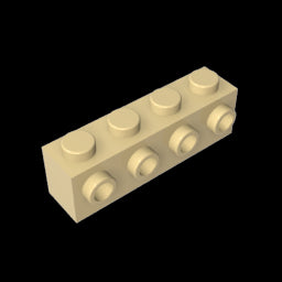 GDS-637 - Brick Special 1 x 4 with 4 Studs on One Side