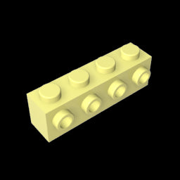 GDS-637 - Brick Special 1 x 4 with 4 Studs on One Side