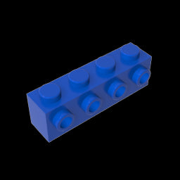 GDS-637 - Brick Special 1 x 4 with 4 Studs on One Side