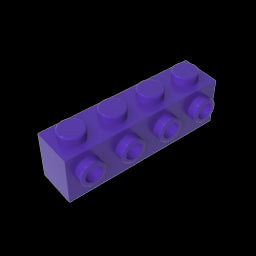 GDS-637 - Brick Special 1 x 4 with 4 Studs on One Side