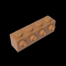 GDS-637 - Brick Special 1 x 4 with 4 Studs on One Side