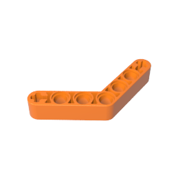 GDS-673 - Technic Beam 1 x 7 Bent (4 - 4) Thick