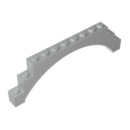 GDS-676 - Brick Arch 1 x 12 x 3 Raised Arch with 5 Cross Supports
