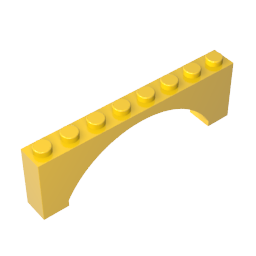 GDS-677 - Brick Arch 1 x 8 x 2 Raised