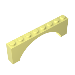 GDS-677 - Brick Arch 1 x 8 x 2 Raised