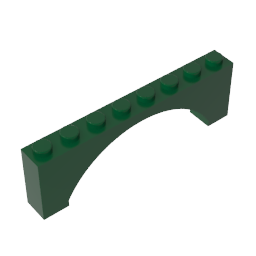 GDS-677 - Brick Arch 1 x 8 x 2 Raised