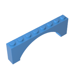 GDS-677 - Brick Arch 1 x 8 x 2 Raised