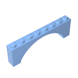 GDS-677 - Brick Arch 1 x 8 x 2 Raised