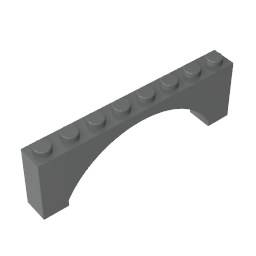 GDS-677 - Brick Arch 1 x 8 x 2 Raised