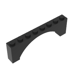 GDS-677 - Brick Arch 1 x 8 x 2 Raised