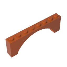 GDS-677 - Brick Arch 1 x 8 x 2 Raised
