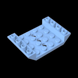 GDS-684 - Slope Inverted 45 Degrees 6 x 4 Double with 4 x 4 Cutout and 3 Holes