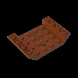 GDS-684 - Slope Inverted 45 Degrees 6 x 4 Double with 4 x 4 Cutout and 3 Holes