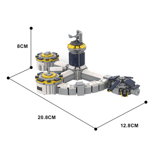MOC-130781 Jamestown base Season 2 - For all mankind (nanofigure scale)