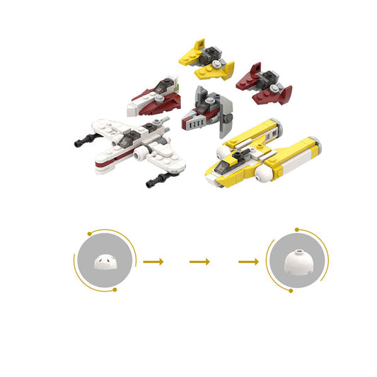 MOC-42376 Micro Republic Starfighters