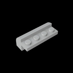 GDS-712 - Brick Curved 2 x 4 x 1 1/3 with Curved Top