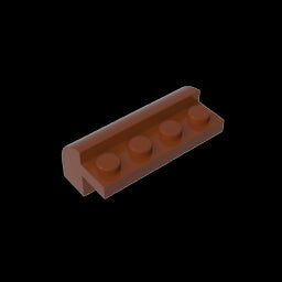 GDS-712 - Brick Curved 2 x 4 x 1 1/3 with Curved Top