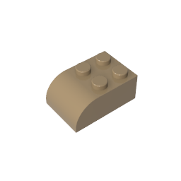 GDS-722 - Brick Curved 2 x 3 with Curved Top