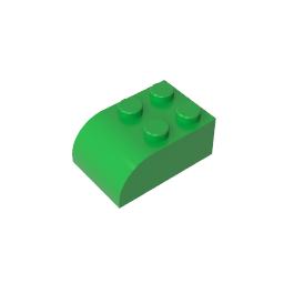 GDS-722 - Brick Curved 2 x 3 with Curved Top