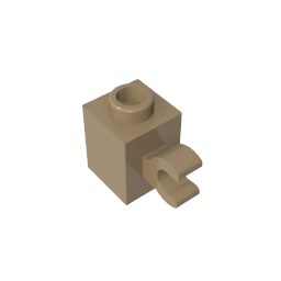 GDS-724 - Brick Special 1 x 1 with Clip Horizontal