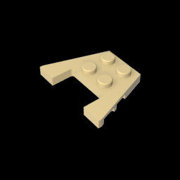 GDS-725 - Wedge Plate 3 x 4 with Stud Notches