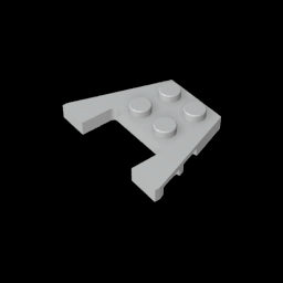GDS-725 - Wedge Plate 3 x 4 with Stud Notches