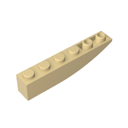 GDS-739 - Brick Curved 6 x 1 Inverted