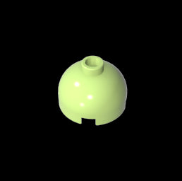 GDS-742 - Brick Round 2 x 2 Dome Top - Blocked Open Stud without Bottom Axle Holder