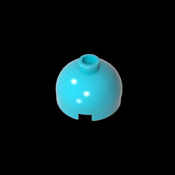 GDS-742 - Brick Round 2 x 2 Dome Top - Blocked Open Stud without Bottom Axle Holder