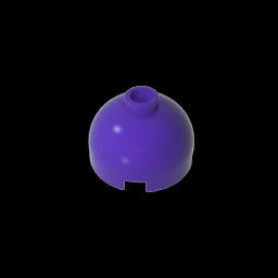 GDS-742 - Brick Round 2 x 2 Dome Top - Blocked Open Stud without Bottom Axle Holder