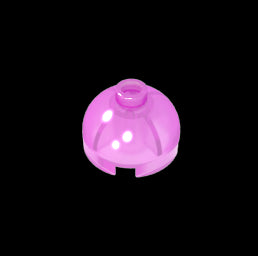 GDS-742 - Brick Round 2 x 2 Dome Top - Blocked Open Stud without Bottom Axle Holder