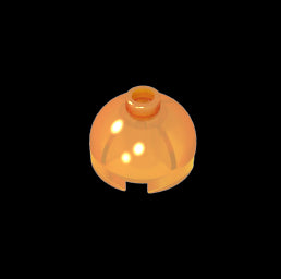 GDS-742 - Brick Round 2 x 2 Dome Top - Blocked Open Stud without Bottom Axle Holder