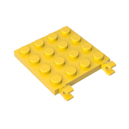 GDS-758 - Plate Special 4 x 4 with Clips Horizontal (thick open O clips)
