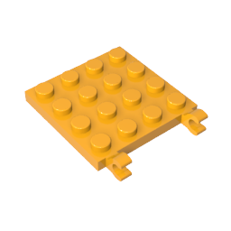 GDS-758 - Plate Special 4 x 4 with Clips Horizontal (thick open O clips)