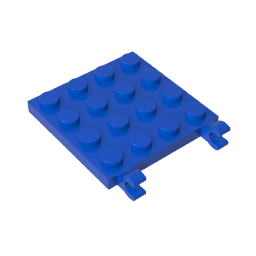 GDS-758 - Plate Special 4 x 4 with Clips Horizontal (thick open O clips)