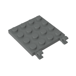 GDS-758 - Plate Special 4 x 4 with Clips Horizontal (thick open O clips)