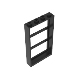 GDS-764 - Window 1 x 4 x 6 Frame with 3 Panes