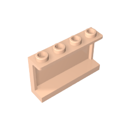 GDS-787 - Panel 1 x 4 x 2 with Side Supports - Hollow Studs