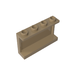 GDS-787 - Panel 1 x 4 x 2 with Side Supports - Hollow Studs