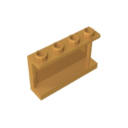 GDS-787 - Panel 1 x 4 x 2 with Side Supports - Hollow Studs