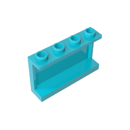 GDS-787 - Panel 1 x 4 x 2 with Side Supports - Hollow Studs