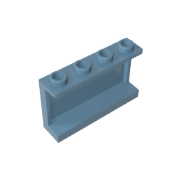 GDS-787 - Panel 1 x 4 x 2 with Side Supports - Hollow Studs