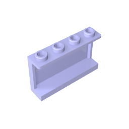 GDS-787 - Panel 1 x 4 x 2 with Side Supports - Hollow Studs